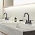 Friho Centerset Lead-Free Modern Commercial 2-Handle Oil Rubbed Bronze Bathroom Faucet, 3 Hole 4 inch RV Bath Vanity Faucets with Drain Stopper and Water Hoses