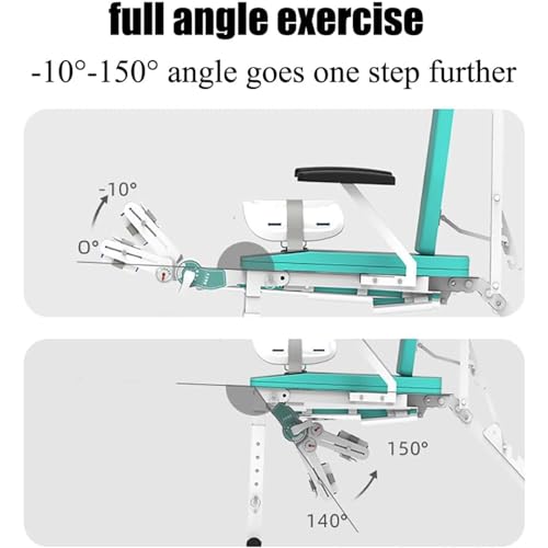 Image of Electric Knee Joint Rehabilitation Training Device, Lower Limb Postoperative Stretch Rehabilitation Training Device with Adjustable Backrest, -10 to 150 Angle Adjustment