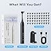 Outstart Electric Flosser | Electric Dental Flosser for Teeth with 3 Modes + 50 Replacement Heads, Power Flosser & Tongue Cleaner Water Flosser Alternative, Black