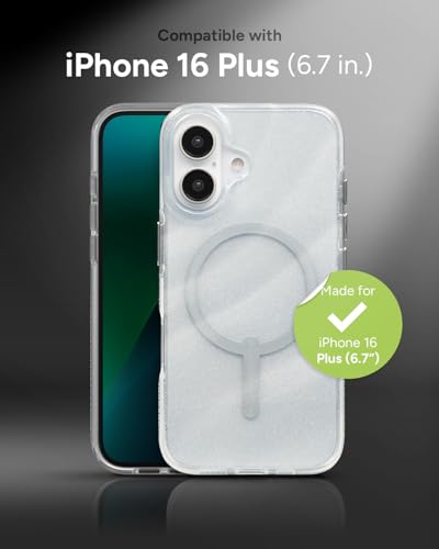 Coque iPhone 16 Plus Graphène ZAGG Milan Snap MagSafe Swirl Glitter - 2