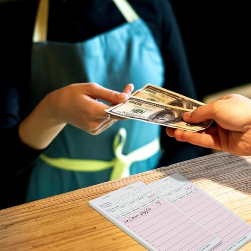 Carnets de notes roses pour serveurs pour éviter les erreurs de commande dans les restaurants - 6