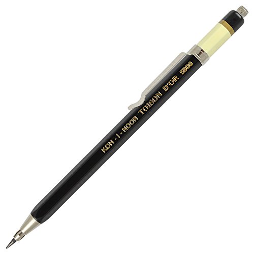 Koh-I-Noor : Mechanical Clutch Pencil Leadholder for 2mm Leads 5900 Black