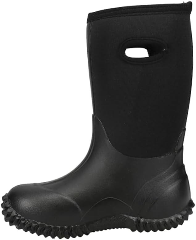 ROPER Kids Boys Barnyard Pull On Casual Boots Mid Calf - Black - Size 7 M