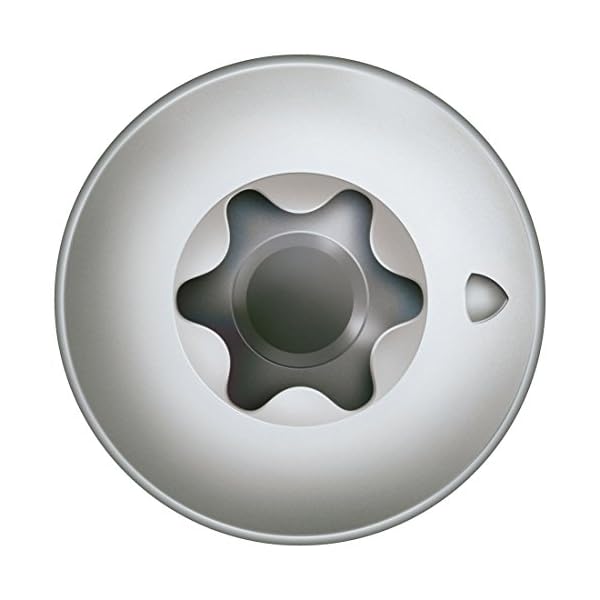 SPAX 35708000601001 Die Pfostenschraube, Zentrierkopf, T-STAR plus, CUT, Vollgewinde, Edelstahl rostfrei A1, 1.4016, (8… – Bild 3