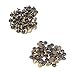 Produktbild Trimming Shop 100 X 6MM Zwei Stücke Doppel Kappe Tubular Nieten für Leder Handwerk und Bekleidung Reparatur - Bronze, 7mm