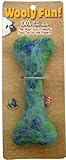 One Pet Planet Wool Dog Toy, 6.5-Inch, Green