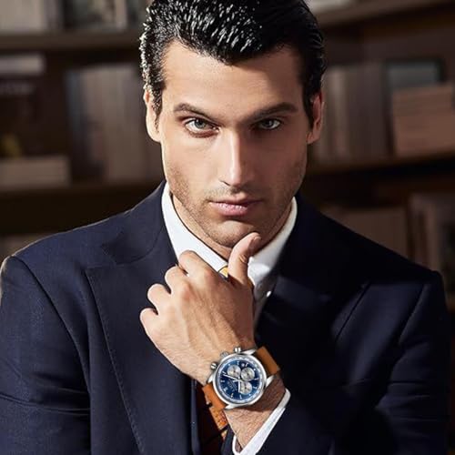 Image of LIGE Mens Roulette Wheel Watches Casino Themed Quartz Analog Watch 3ATM Waterproof Glowing Man Wrist Watches