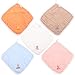 TOYANDONA 5Pcs Panno per Bambini Salviette di Cotone Asciugamani da Bambino Bavaglini Saliva Asciugamano Grembiule Cartone Animato Baby Asciugamani per Bambino Bambino Bambino Bagnatura