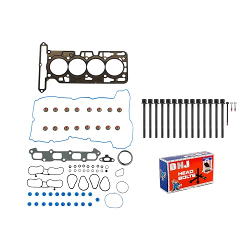 Image of DNJ HGB3140 Engine Cylinder Head Gasket Set with Head Bolt Kit, Complete Repair Set for 2007-2012 Chevrolet Colorado 2.9L 2921cc 178cid L4 DOHC