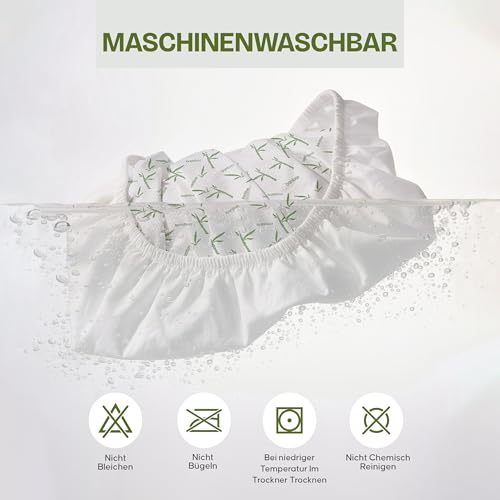Utopia Bedding Matratzenschoner 180 x 200 x 30 cm Wasserdicht, Viskose Premium Matratzenauflage, Oeko-Tex Zertifiziert, Atmungsaktive, Matratzenschutz, Rundum Elastisch