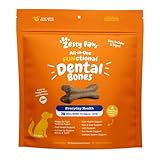 Zesty Paws Dental Bones for Small Dogs - Fights Tartar & Plaque - Gum, Teeth & Bone Health - Cinnamon for Dog Breath - Immune, Joint, Gut, Skin & Coat Support - Omega 3 EPA & DHA & Calcium - 78 ct