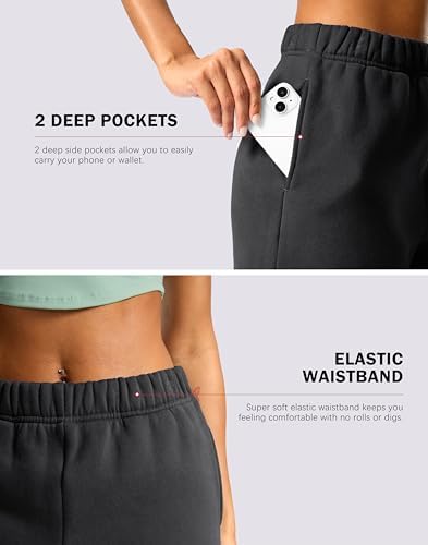 Soothfeel Women's Sweat Shorts with Pockets view 8