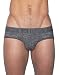 C-IN2 Men's Hand Me Down Lo No Show Profile Brief, Ash Heather, Large