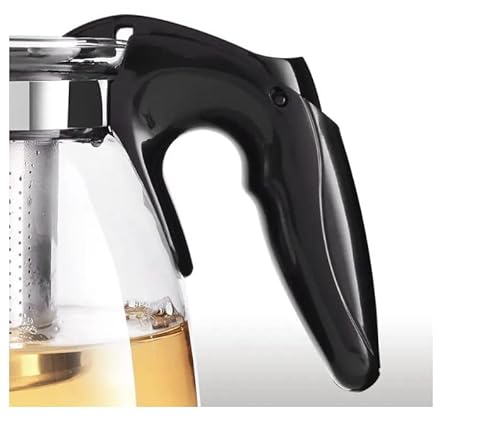 Chaleira Bule De Vidro Com Infusor de Chá Inox 950ml