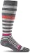 Sockwell Women's Orbital Stripe Socks, Charcoal, Medium/Large