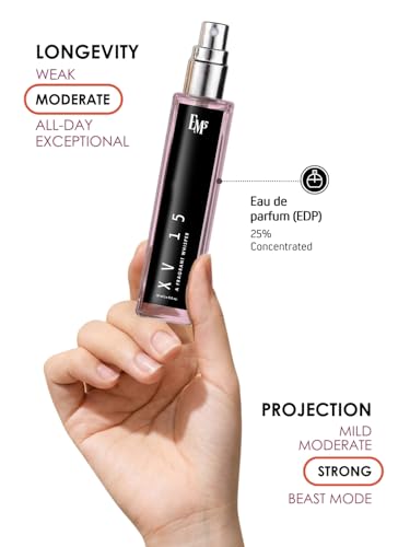 Image of EM5 XV 15 Perfume for Men & Women | Tobacco Sweet Floral Warm Spicy Fragrance | Eau de Parfum Spray | Luxury Gift for Him & Her | 15ml