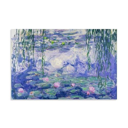 Claude MonetN[hElGii@̒rj|X^[ LoX vg  EH[A[g xbh[ |X^[ ǂ̊G ŉ CeA20x30inch(50x75cm)