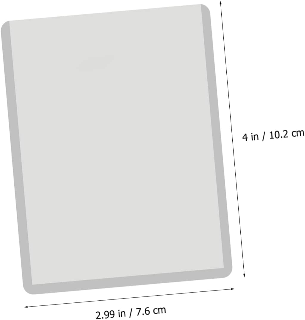 SUPVOX 100pcs Trading Card Sleeves Protectors for Game Picture Holders for Baseball and Football Cards Easy to Clean and Store