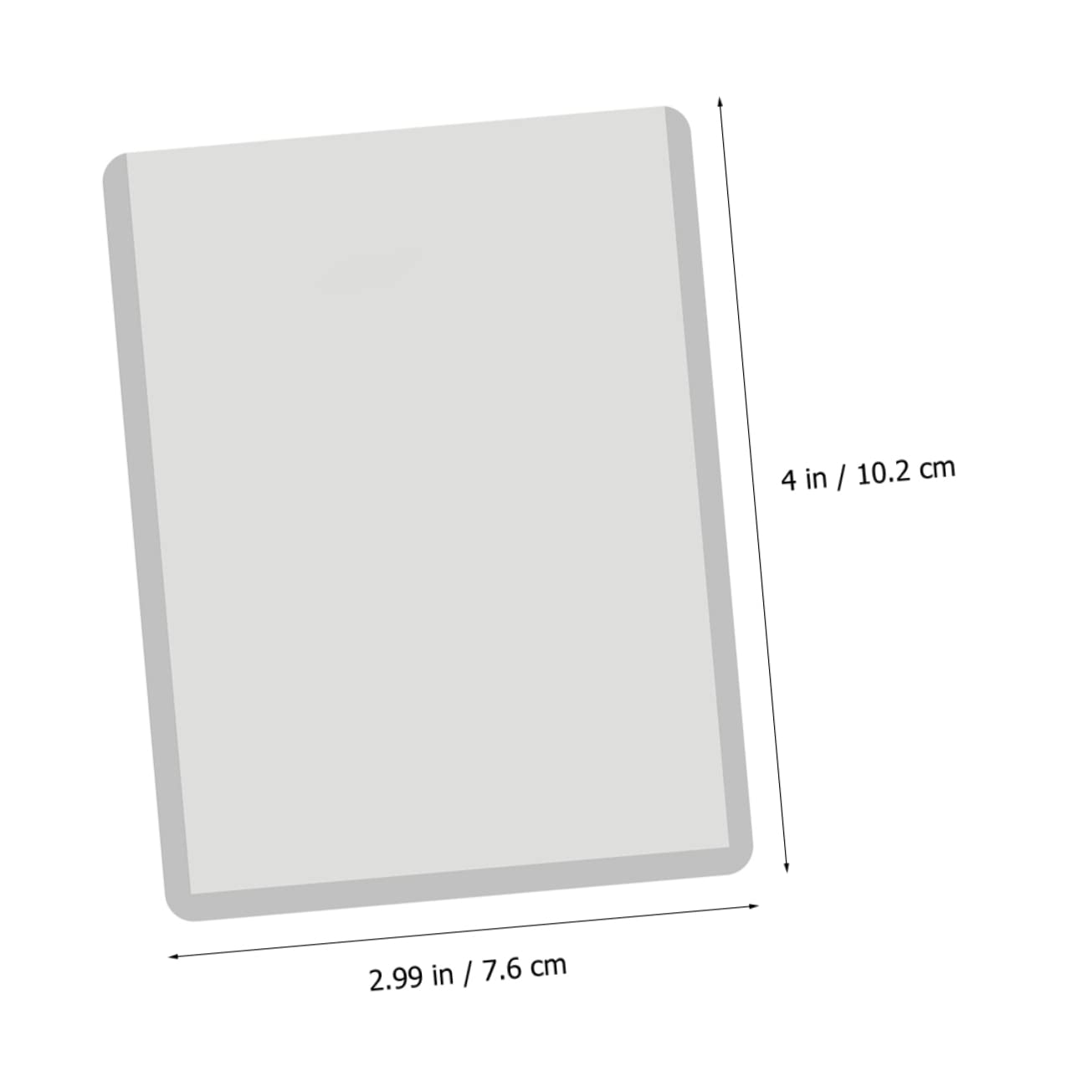 Yardwe 100stücke Pack Transparente Kartenhüllen Schutzhüllen für Sammelkarten Spielkarten aus Pvc Material Kratzfest und Wiederverwendbar