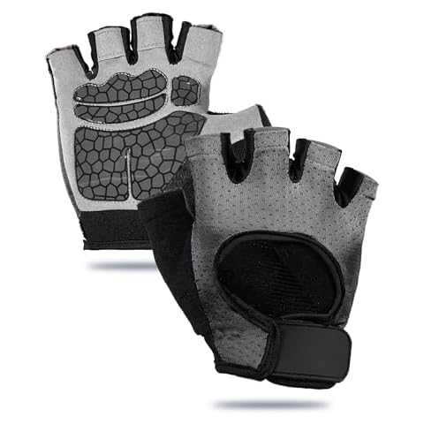 sunnex Gym Gloves for Women, Workout Gloves Women, Fingerless Gloves for Weightlifting, Lightweight Breathable Fitness Gloves, Sports Gloves for Training Lifting Weight Cycling Climbing Rowing Cover