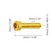 20pcs Gold Tone M6 x 1.0 Motorcycle Car Hexagon Socket Fastener Bolts Bumper Screws Aluminum Alloy Universal Replacement 1996-2023