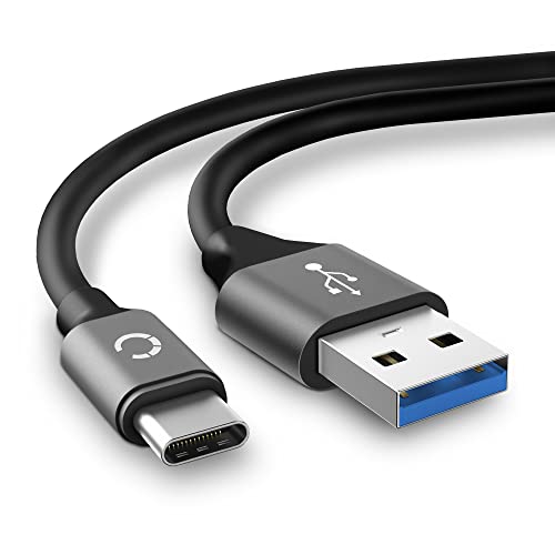 CELLONIC USB Kabel 2m kompatibel mit Bang & Olufsen BeoPlay A1, A2 Active, BeoLit 17, BeoPlay P2, P6, Beosound A1 2nd Gen. Ladekabel USB C Type C auf USB C 3.0 Datenkabel 3A grau PVC