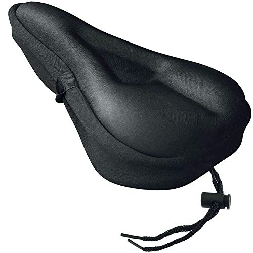 KEWAYO Gel Bike Seat Cover, Bicycle Saddle Cushion Cross Straps Design for Women Men Soft Padded Fits Cruiser Spin Stationary Bikes Outdoor Cycling Exercise KEWAYO Gel Bike Seat Cover, Bicycle Saddle Cushion Cross Straps Design for Women Men Soft Padded Fits Cruiser Spin Stationary Bikes Outdoor Cycling Exercise