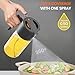 Costop 500ml/17oz Olive Oil Sprayer for Cooking, 2 in 1 Large Glass Oil Dispenser Bottle for Kitchen Gadgets, Even Spray with Portion Control for Air Fryer, Salad, BBQ - Black