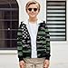 XXQGOMG Sweatshirt for Boys Zip up Hoodie Size 14-16 Green Camo American Flag Full Zipper Hooded Fashion Sweatshirt with Kangaroo Pocket Easy Washable Winter Clothes for Boys Fall Jackets