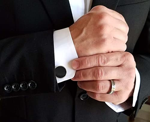 Gemelos de cuero sintético para hombre miniatura 2