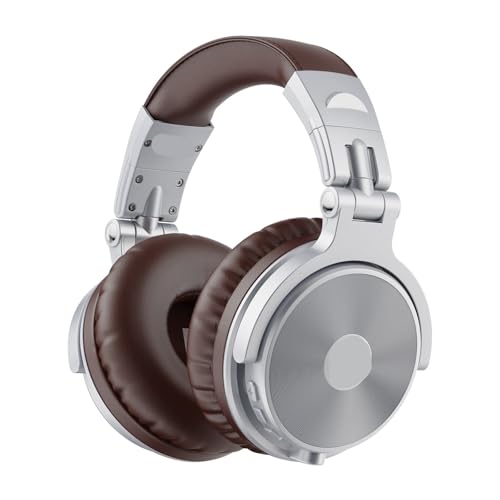 5.2 Foldable Over Ear Headphones Silver Brown