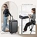 Joligrace Rolling Manicure Table 5 Drawers Makeup Case Foldable Nail Desk Cosmetology Case on Wheels Nail Tech Table with Brush Pouch for Technician Workstation Mobile Makeup Artist Trolley Black