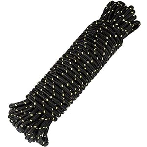 G2PLUS Paracord Seil 20M, 8MM Dick Nylon Outdoor Seil, Polypropylenseil Kletterndes Zugbinde Seil für kampierenden…