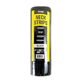 Alternative view of Studio Limited Disposable Barber Neck Strips Tape Paper Roll Barber Supplies Neck Strip Disposable Paper - Black (500 Strips, 5 Rolls)