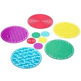 TickiT Silishapes Sensory Circles - Set of 10 - Calming Sensory Toy for Kids - Assists Autistic Toddlers & Children