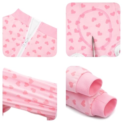 Image of Surgery Recovery Suit for Small Medium Dogs, Long Sleeve Dog Onesie for Surgery Female Dogs Pajamas Abdominal Wound Bandages Surgical Suit Recovery Suit for Shedding Skin Disease