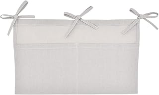 WDDT Organisateurs de Lit Bébé, Sac Suspendu avec 2 Poches, Chevet Organisateur Stockage, Sac Rangement à Suspendre Lit ​de Bébé, pour Chambre d'enfant, Chambre à Coucher