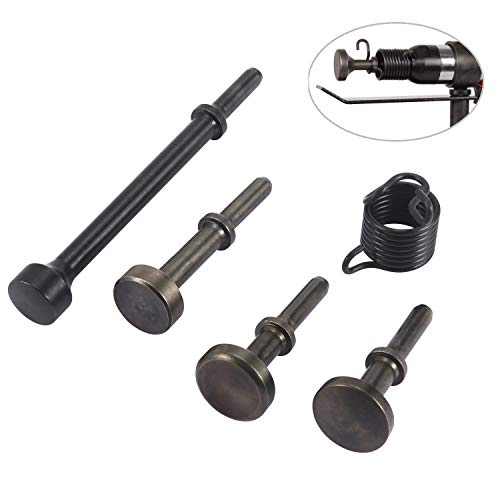 Anndason 5 Pcs Smoothing Pneumatic Air Hammer Pneumatic Chisel Bits Tools Kit