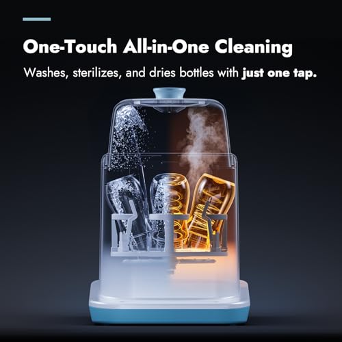 image for Papablic Bottle Washer Pro, Baby Bottle Washer & Sterilizer & Dryer, 4