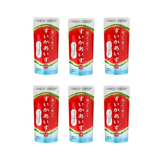 カルディ 凍らせて食べる すいかあいす シャーベット風アイスキャンディー 6個セットのサムネイル