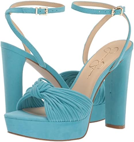 Jessica Simpson Women's Immie Platform Sandal Wedge, Nevada Blue, 5 | Image 6