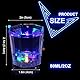 Schnapsgläser Plastik Leuchtende 12Pcs Shotgläser Neon Party Zubehör Lustige Pinchengläser mit Led Untersetzer Party Shotbecher für Karneval Geburtstag deko Pinnchen Geschenke Silvester
