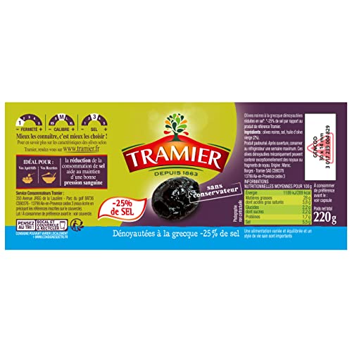 Olives Noires À La Grecque Dénoyautées Tramier Le Bocal De - vue 6