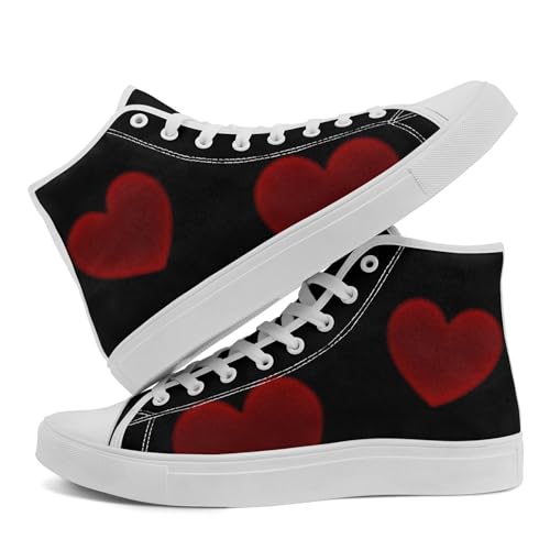Trendy High-Top Canvas Sneakers for Teens, Girls & Boys Lightweight & Breathable Classic Casual Shoes for Streetwear4