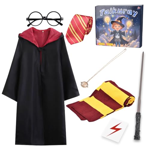 Wizard Cosplay Costume Accessories Gifts Magic Robe Magic Wand Ey...