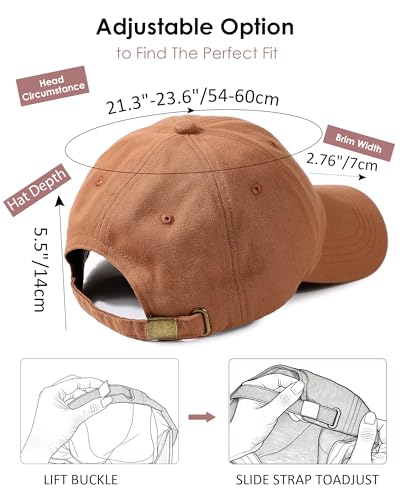 Image of Womens Satin Lined Unstructured Baseball Cap Unisex Silk Lining Washed Cotton Adjustable Vintage Dad Hat