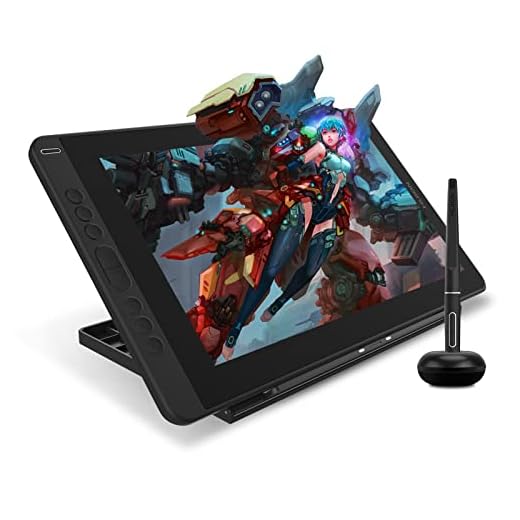 HUION Kamvas 13 Tableta Gráfica con Pantalla, Monitor de Dibujo Gráfico de 13,3 Pulgadas,120% sRGB, Lápiz PW517, con Ajustable Soporte, Ideal para Trabajar Desde Casa y Aprendizaje Remoto, Verde