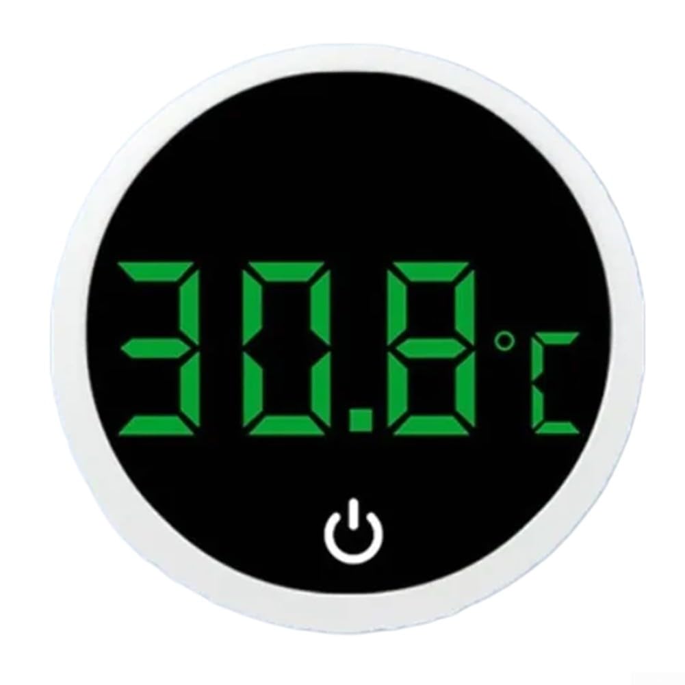 Digital Fish Tank Thermometer High Precision 0-60c External On Temperature Gauge For Freshwater And Saltwater Aquariums Accurate Water Monitor With Back Non Submersible Design Black(white)