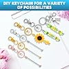 PATIKIL Beadable Keychain Bars - 20 Piece DIY Keychain Making Kit