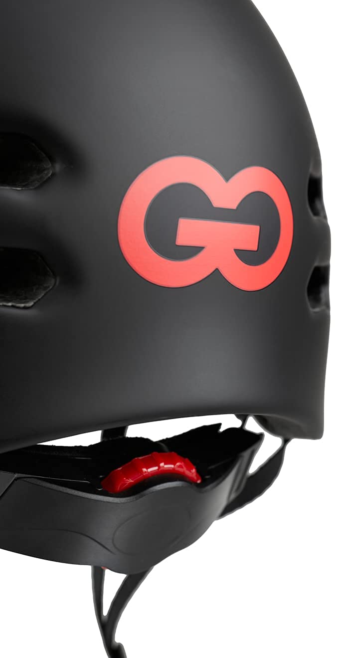 Rugged Helm für Stuntscooter, Skateboard, Inlineskates, Fahrrad - Skatehelm größenverstellbar (S (53-55cm), Schwarz)…